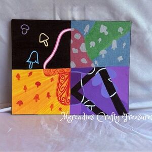 Abstract Multicolor Canvas Art by